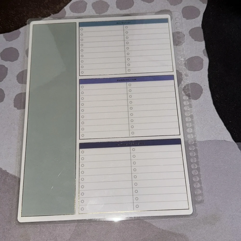 Erin condren shopping list
